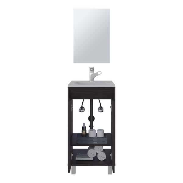 English Elm Colville Floating Wall Mount Vanity Cabinet Matte Finish Modern Bathroom Storage B092P439925