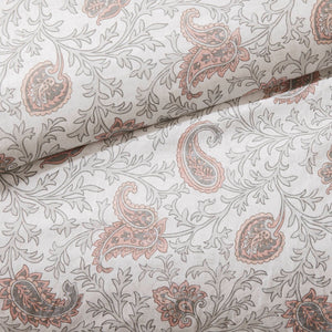 English Elm 9 Piece Cotton Percale Comforter Set In Blush - Chic Paisley Design, Oeko-Tex Certified For Comfort! B03597159