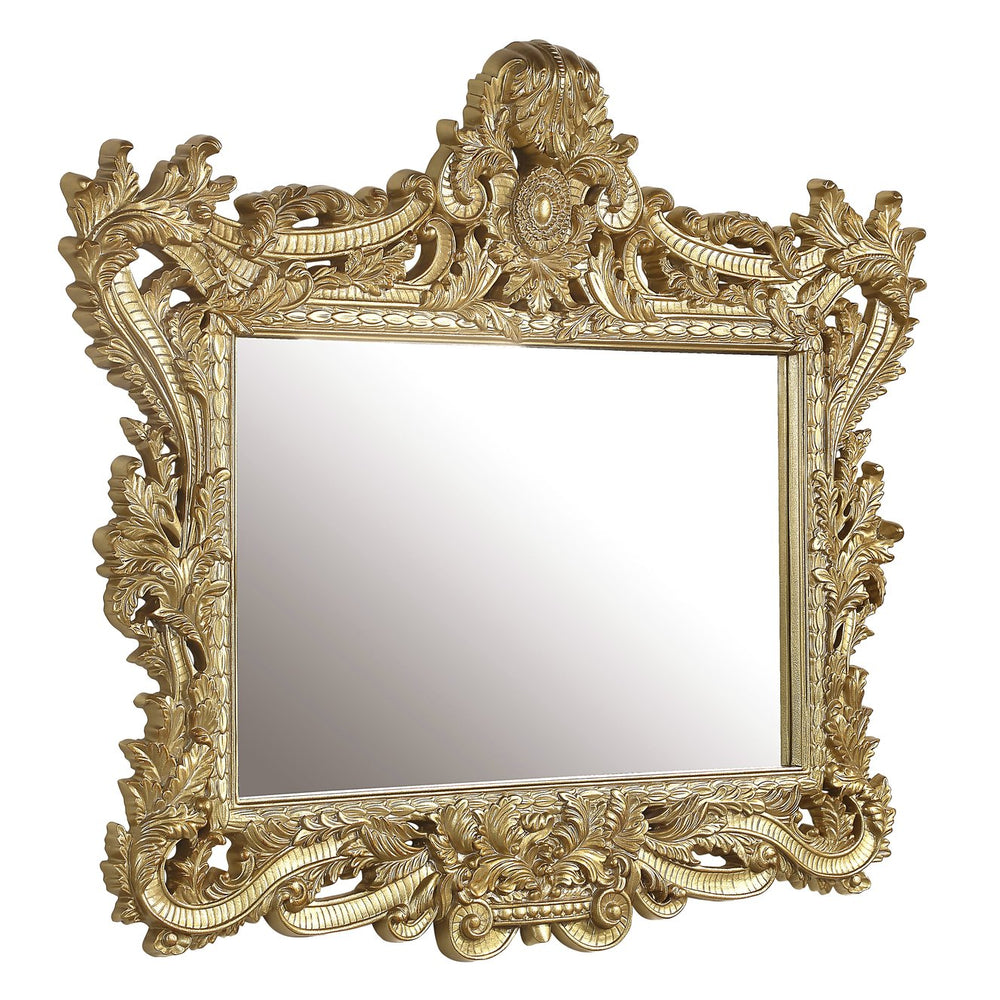 English Elm Bernadette Gold Mirror - Transitional MDF & Resin Frame, Sleek Assembled Wall Mirror for Décor B2726P353922