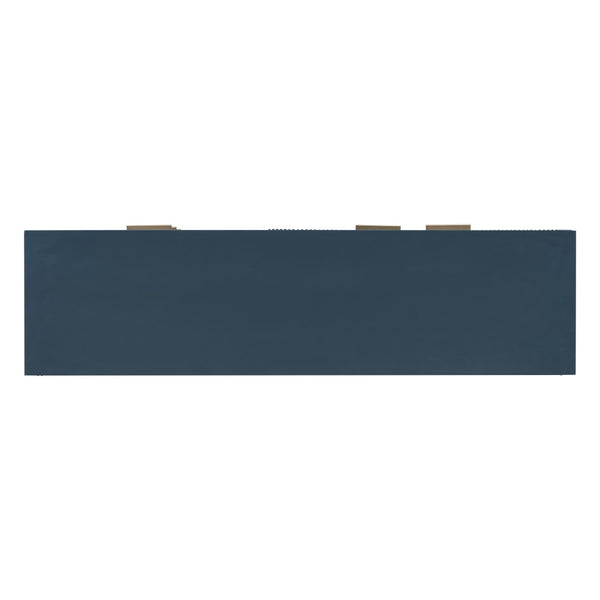 English Elm U_Style Minimalist Wave-Pattern Sideboard - Stylish Storage Solution For Hallways And Living Spaces N711P235893V-GIGA