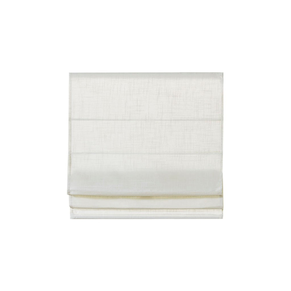 English Elm Linen Blend Light-Filtering Cordless Roman Shade with Textured Fabric, OEKO-TEX Certified Window Drapery 27x64 White 10.24 L x 5.64 W x 7.48 H B035129746