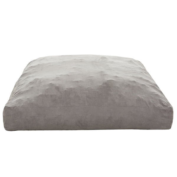 English Elm Convertible Shredded Memory Foam Bean Bag Chair 2-in-1 Sofa, Beige Corduroy Comfort for Reading Gaming Relaxation B2741P330119