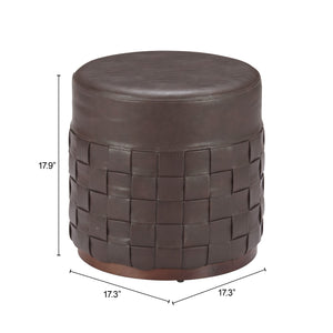 Zuo Modern Filo Ottoman Espresso - Stylish Faux Leather & Mdf Design For Modern Hospitality Spaces & Elegance Brown 100% Polyurethane,Mdf 110768-zuo-modern