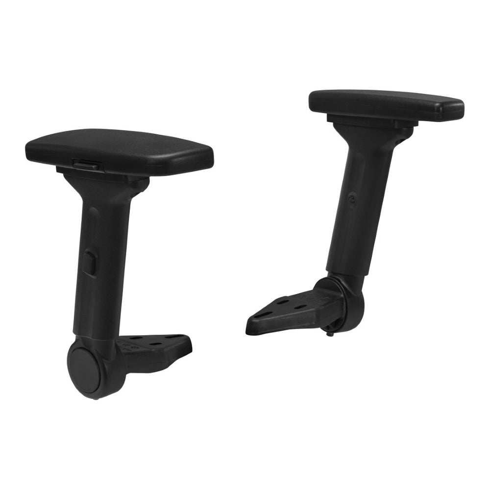 OSP Home Furnishings 4-way Adjustable Flip Armrests with Soft Pu Padding for Ergonomic Office Chair Support F3-3