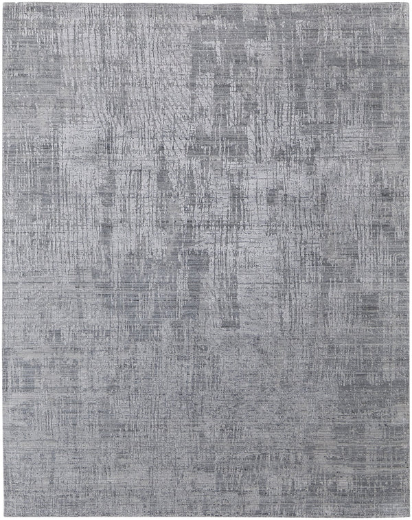 Feizy Rugs Eastfield Artisanal Hand-woven Viscose And Wool Abstract Rug - Modern Style For Any Space Blue,Silver Viscose,Wool Eas69a8fbluslvh00