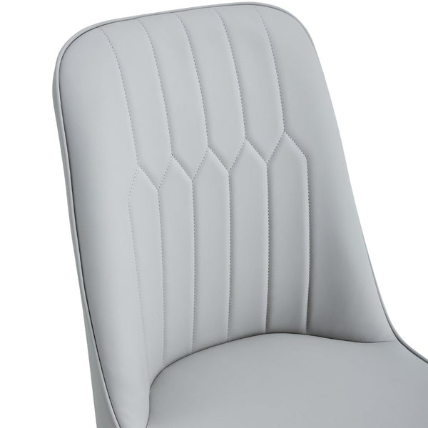 English Elm Table Modern Extendable Wood Mdf Dining Set With 6 Pu Chairs - Stylish, Versatile & Space-Saving Design W1151S03937-GIGA