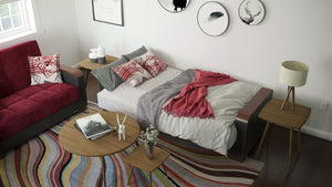 English Elm Primenest Zenaero X Convertible Loveseat With Storage - Stylish Upholstered Sleeper For Small Spaces B030P281772-GIGA