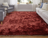 Feizy Rugs Indochine Plush Hand-tufted Polyester Shag Rug - Luxurious High Pile For Contemporary Spaces Red,Orange Polyester 4944550frst000c50