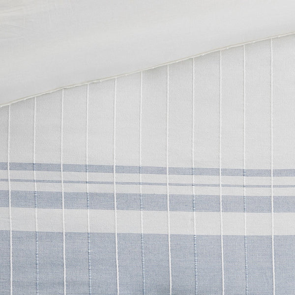 English Elm 5 Piece Cotton Jacquard Duvet Set - Luxurious Full/Queen Bedding With Decorative Pillows & Shams B035P280380