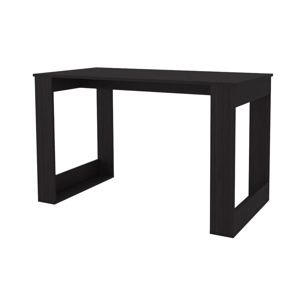 English Elm Wengue Rectangular Writing Desk with Spacious Work Surface, Sturdy Wood Legs, Elegant Dark Finish B062P290294