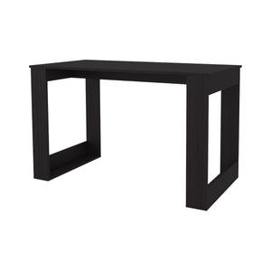 English Elm Wengue Rectangular Writing Desk with Spacious Work Surface, Sturdy Wood Legs, Elegant Dark Finish B062P290294