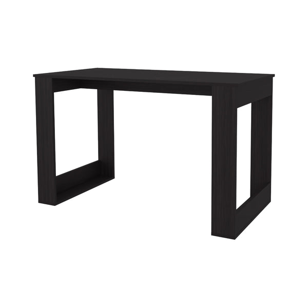 English Elm Wengue Rectangular Writing Desk with Spacious Work Surface, Sturdy Wood Legs, Elegant Dark Finish B062P290294