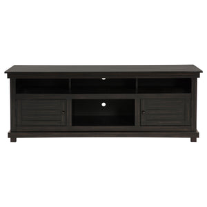 English Elm Castleton 70 Inch Farmhouse Media Console Pine Wood with Six Storage Compartments B062P451647