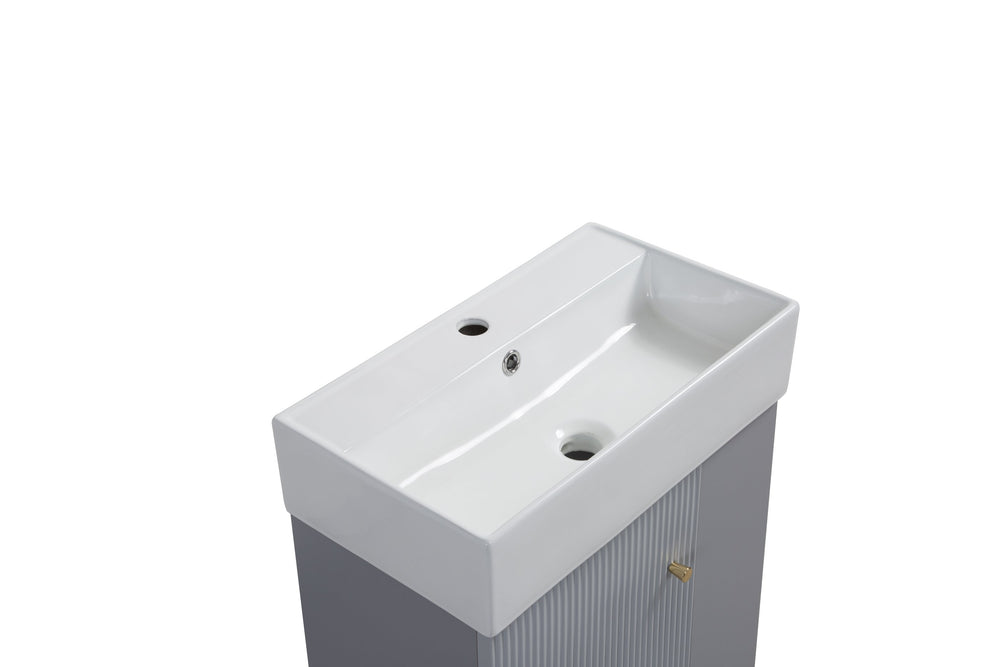 English Elm 21.6" Glossy White Ceramic Vessel Sink Rounded Rectangle Above Counter Bathroom Basin W1920P367350