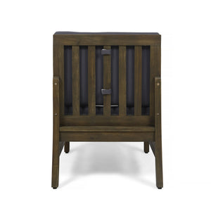 English Elm Perla Armless Accent Chair Tailored Low Profile Upholstered Seat for Living Room 58941.00MGDGRY