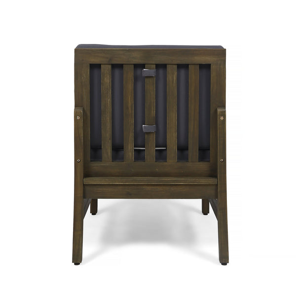 English Elm Perla Armless Accent Chair Tailored Low Profile Upholstered Seat for Living Room 58941.00MGDGRY