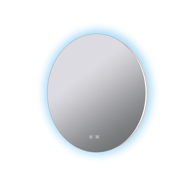 English Elm Nordica Round Led Backlit Vanity Mirror with Defogger for Modern Bathrooms B2731P478354