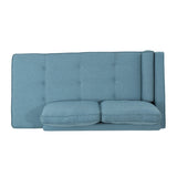 Christopher Knight Home® - Noble House - Typhaine Modern Fabric Chaise Lounge, Blue