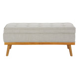 OSP Home Furnishings Katheryn Storage Bench Fog