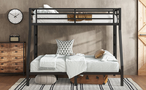 English Elm Metal Twin Over Full Bunk Bed For Teens And Adults - Durable, Space-Saving, Noise-Reducing Design! W1580P368409