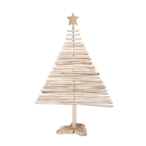 Rustic Teak Wood Christmas Tree, 60 in. XAB30204 Park Hill
