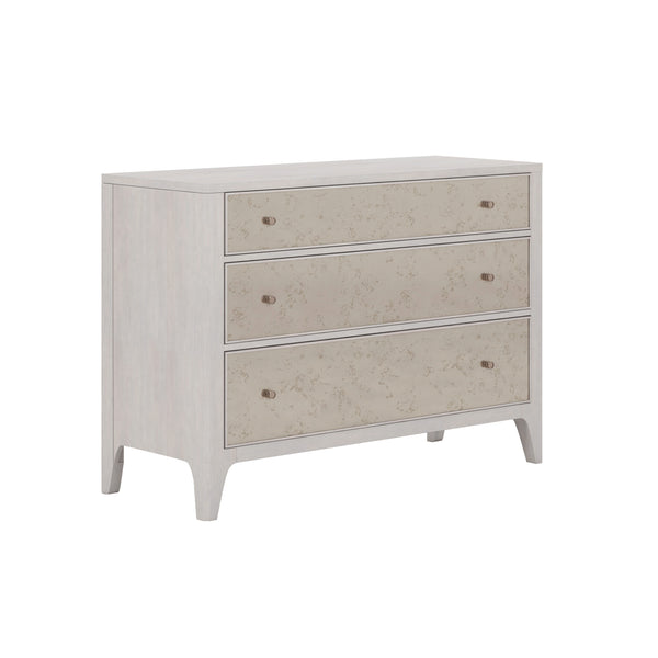 A.R.T. Furniture Mezzanine 3-drawer Dresser In Dove Gray With Antique Mirror Fronts And Cedar-lined Storage Drawers Light Gray Parawood And Poplar Solids,Maple Veneer,Mirror 325130-2249
