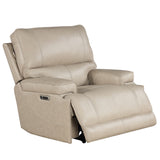 Parker House Parker Living Whitman - Verona Linen - Powered By Freemotion Cordless Power Recliner Verona Linen Top Grain Leather with Match (X) MWHI#812PH-P25-VLI