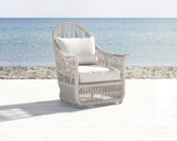 Dana Rope Wing Chair in Linen Canvas w/ Self Welt SW4301-21W-LCN-STKIT Sunset West