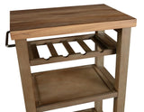 English Elm Steve Silver - Belden - Kitchen Cart - Gray