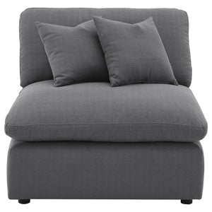 English Elm Greeley Armless Accent Chair with Performance Fabric and Foam Cushions for Modern Living B062P441446