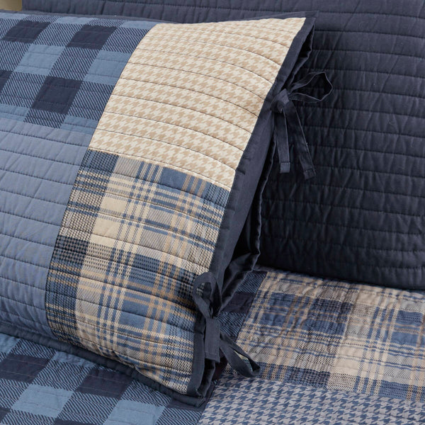 English Elm 5-piece Cotton Daybed Cover Set with Printed Coverlet Three Shams and Tailored Bedskirt B035P463259