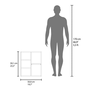 English Elm White Medicine Cabinet With Full-Length Mirror, Open Shelves & Stylish Hidden Storage For Any Bathroom B062P323179-GIGA