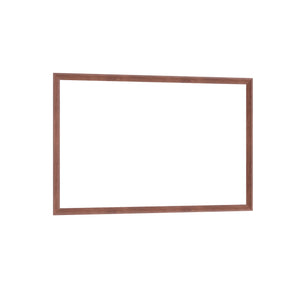 English Elm 48"x32" Oversized Modern Rectangle Bathroom Mirror with Slim Aluminum Frame, Safety Glass, Versatile Mounting Walnut W708P297667