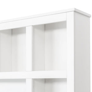 English Elm Farmhouse Hall Tree with Triple Arch Back Panel Eight Hooks Drawers and Entryway Bench N721S000044K-1