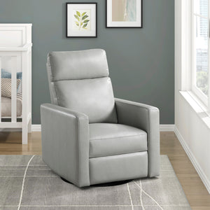 English Elm Contemporary Olathe Swivel Gliding Recliner Chair in Quartz Chenille with Smooth 360° Motion Comfort Smoke 31 L x 30.5 W x 26 H B011P396184