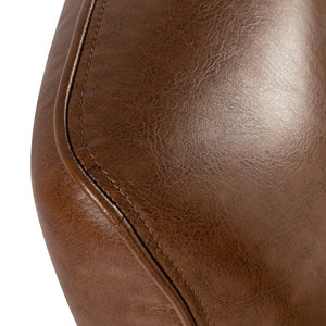 English Elm Christopher Knight Home® - PU Push recliner chair Cognac PU Upholstered Small Recliner with Rubber Wood Legs, Compact Comfort Retreat N771P210116W