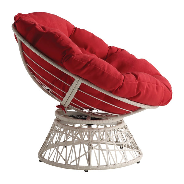 OSP Home Furnishings Papasan Chair Red