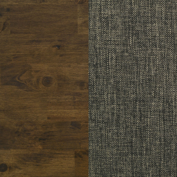 English Elm Gawain Rustic Knotty Nutmeg 5-Piece Dining Set - Trestle Table & Plush Chairs For Cozy Gatherings B062S00893