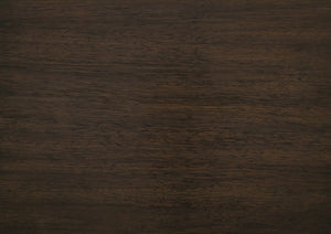 English Elm Dark Brown Acacia Veneer Rectangular Dining Table Seats 8 with Arts and Crafts Detail B011P257326
