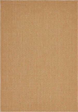 Unique Loom Outdoor Modern Links Machine Made Striped Rug Light Brown, Light Brown/Brown 8' 0" x 11' 4"
