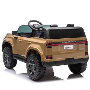 English Elm Lexus Gx550 Two Seat Kids Ride on with 24v Power Remote Control and Suspension Champagne W1578P416234