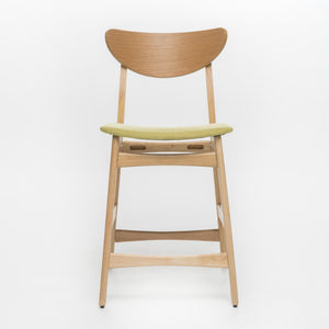 English Elm Christopher Knight Home® - Counter Height Chairs Set Of 2 - Retro Modern Stools With Green Upholstery & Sturdy Wood Frame 58914.00GTE