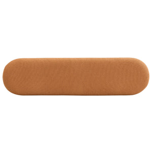 English Elm Christopher Knight Home® - Dining 64" Modern Farmhouse Storage Bench with Bouclé Upholstery and Solid Wood Legs, Durable and Stylish Orange N779P271401O