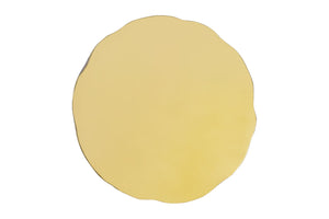 English Elm CT-90-25-30 Hand-Hammered Stainless Steel Coffee Table in Gold — Modern Rounded Design, Unique Texture, Luxe Finish (90) B009P321116