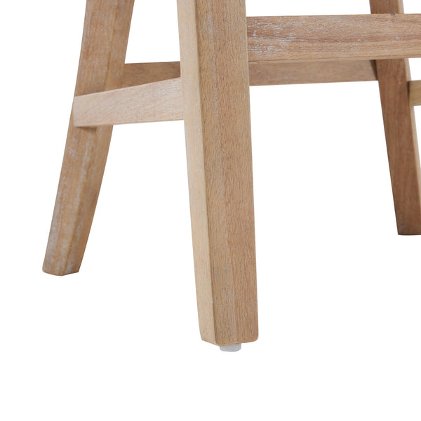 English Elm 27" Armless Counter Stools Set of 2 Padded Rubberwood Kitchen Island Seating N780P403744P