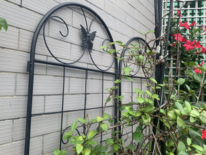 English Elm Metal Garden Trellis Set – 2 Durable Trellises For Climbing Plants, Flowers & Veggies, Easy Install W840P321535