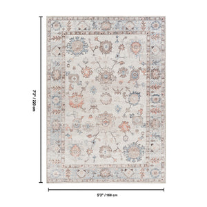 English Elm Oxford Traditional Polyester Area Rug Soft Low Pile Stain Resistant Living Room B186P428907