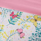 Mi Zone Kids Cynthia Casual Printed Butterfly Comforter Set MZK10-209 Pink