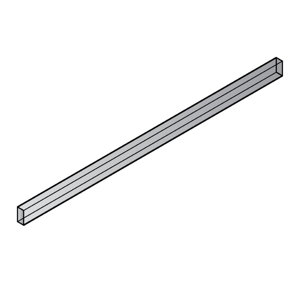 OSP Home Furnishings Support Bar Heavy Duty Steel Brace for Pws and 842 Series Tabletops Black Finish 6' LSB6-B