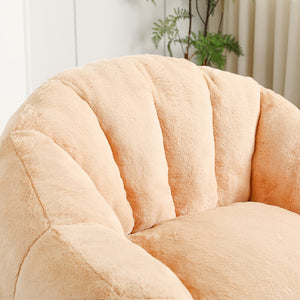 English Elm Bean Bag Chair - Luxuriously Plush Foam Sofa With Armrests, Non-Slip Base For Living Room & Bedroom Comfort W2200P313807